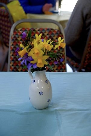 Flowers brought by Chris M in Ukraine colours